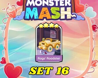 Monopoly 4 Star - Rags' Roadster - Set 16 - Monster Mash (Fast Delivery)