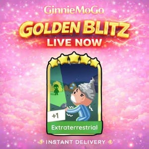 Monopoly Golden Blitz - Extraterrestrial Set 19 - Monopoly_Go 5 Star Sticker - Fast Delivery
