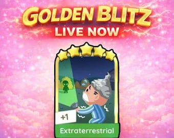 Monopoly Golden Blitz - Extraterrestrial Set 19 - Monopoly_Go 5 Star Sticker - Fast Delivery