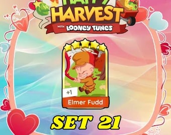 Monopoly Go Golden Blitz - Elmer Fudd - Set 21 - Fast Delivery