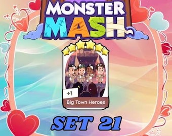 Monopoly 6 Star - Big Town Heroes - Set 21 - Monster Mash (Fast Delivery)
