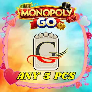 Monopoly 5 Star Sticker - 5 Pcs (MONSTER MASH)
