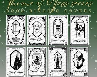 Thron aus Glas Buchbindecover: Ganze Serie SVG (Digitale Datei)