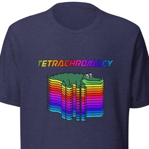 Tetrachromacy Gator Adult Unisex T-Shirt | King Gizzard and the Lizard Wizard | KGLW | Polygondwanaland