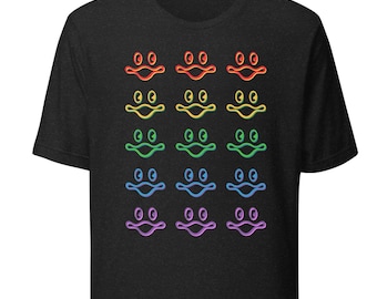 PRIDE KGLW Rainbow Fishie Smile - Camiseta unisex para adultos / King Gizzard y el mago lagarto
