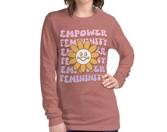 Camisa de manga larga para mujer "Empower Femininity Butterfly 3000" / "El rey Molleja y el mago lagarto" / KGLW / Regalo único para ella