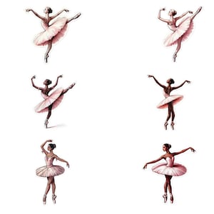 6 stickers numériques de ballet | Des designs gracieux et élégants pour les agendas numériques, les notes numériques, les réseaux sociaux et plus encore !