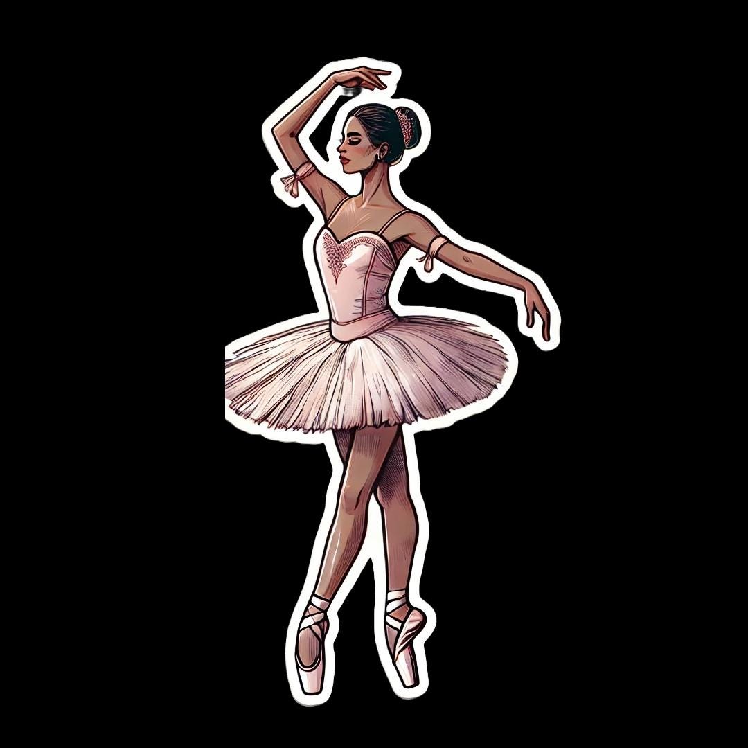 Ballet Dancer Digital Stickers: Elegant Planner Art (digital Download ...
