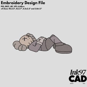 Kaws Embroidery Design