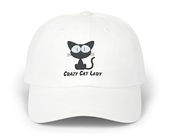 Crazy Cat Lady Embroidered Classic Dad Cap