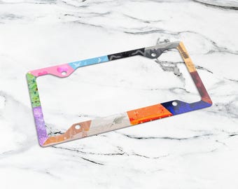 Marco de matrícula de aluminio Eras, accesorios para coche