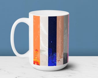 Eras Keramisk Mugg, Färgglad Musikfantastpresent (340 ml, 440 ml)