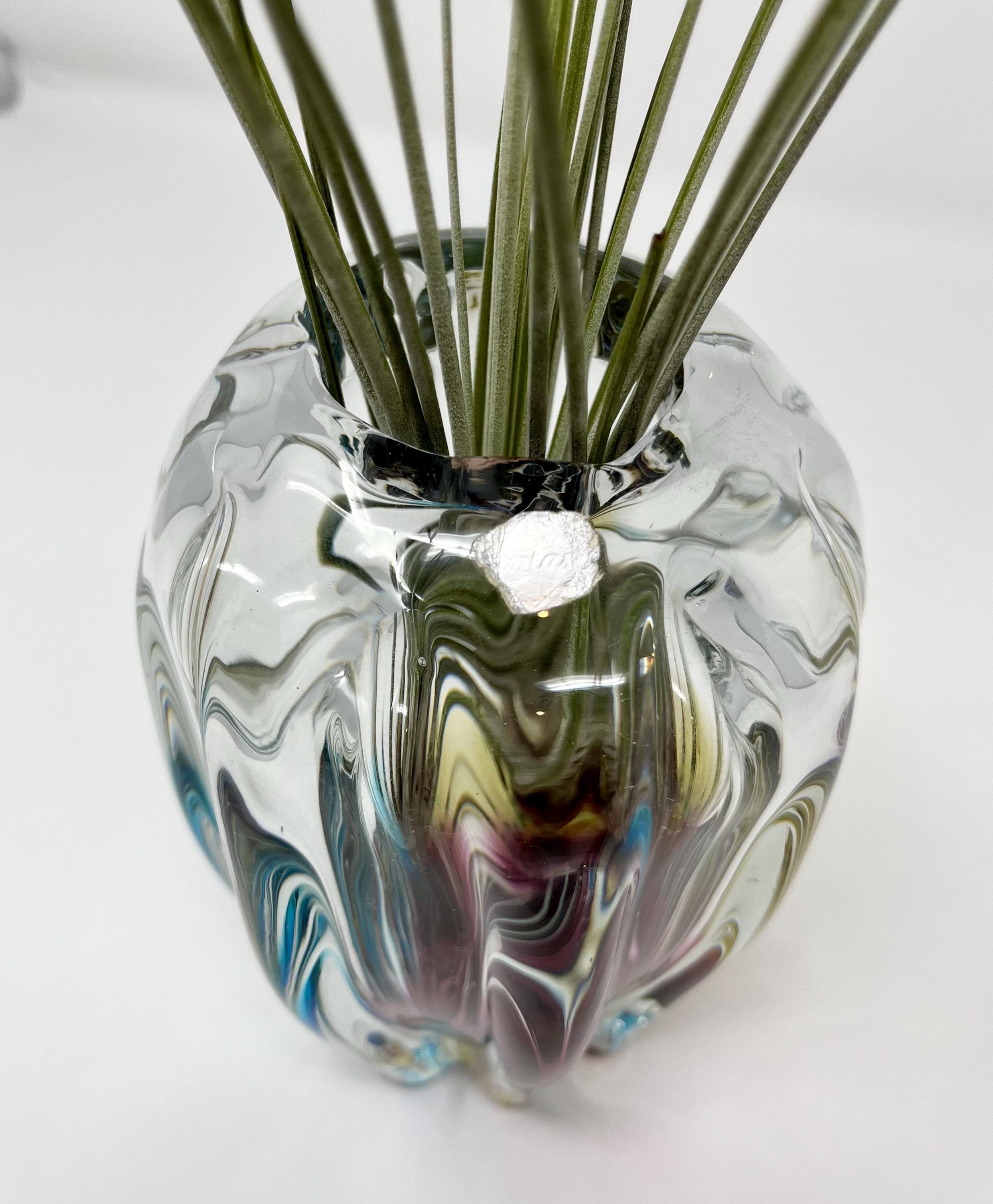 Narumi Fantasy Blown Glass Vase by Sanyu Glass, Made in Japan - Etsy