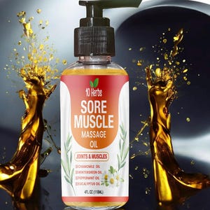 100% natuurlijke massageolie voor spierpijn (GRATIS VERZENDING)
