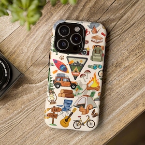 Camping Phone Case | Outdoor Adventure, Nature Parks, Hiking | Nature Lovers | iphone 16 15 14 13 12 11 Pro Max Tough Case