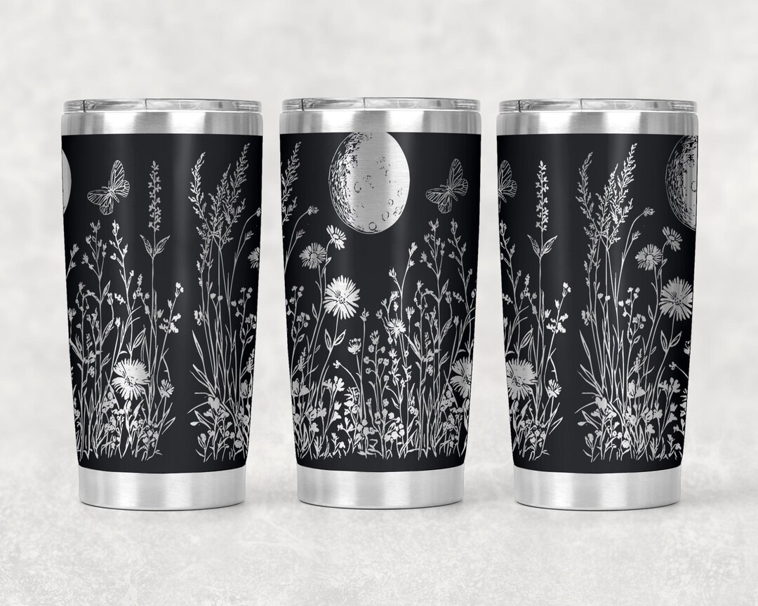 Wildflowers Tumbler Wrap Laser Svg 20oz Laser Engraved Tumbler Wrap ...