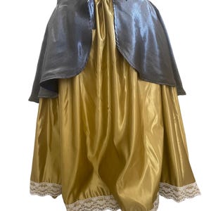 Guinevere Short Cascading Overskirt and Full Flared Peasant Skirt Front