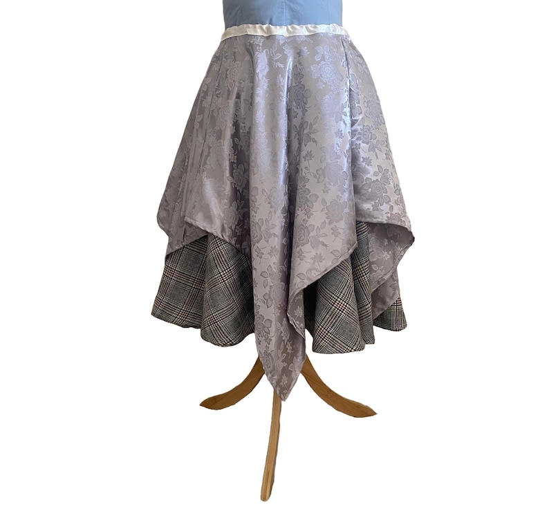 Marian Full Circle Handkerchief Skirt Short and Midi Full Circle Skirt, Front