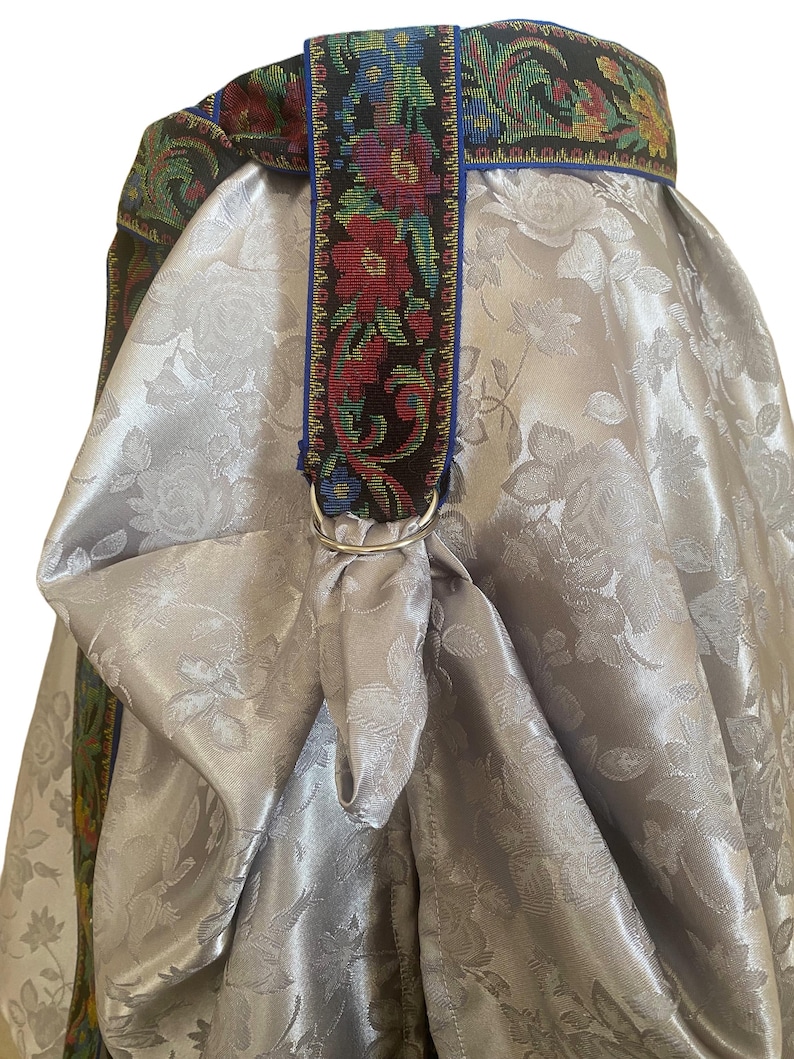 Medieval Style Belt, Short Skirt Hike, and Full Circle Handkerchief Skirt Short, Side View, Marian