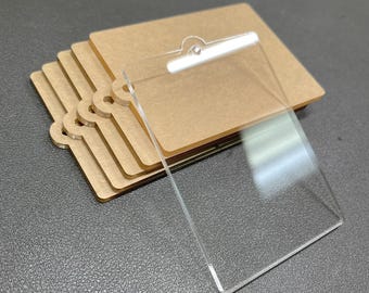 Customizable 3mm Cast Acrylic Blanks for DIY Crafts, Personalized Ornaments & Gift Tags