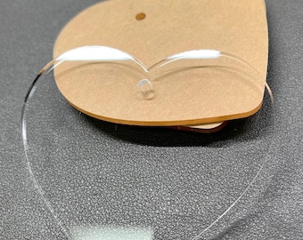 Heart-Shaped 3mm Cast Acrylic Blanks for DIY Crafts, Personalized Ornaments & Gift Tags
