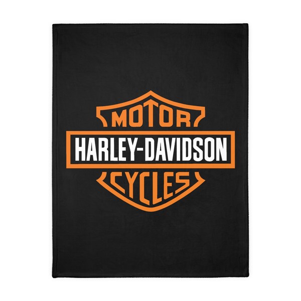 Harley Davidson Blanket Etsy