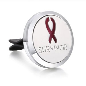 Pink Ribbon Car Vent Clip