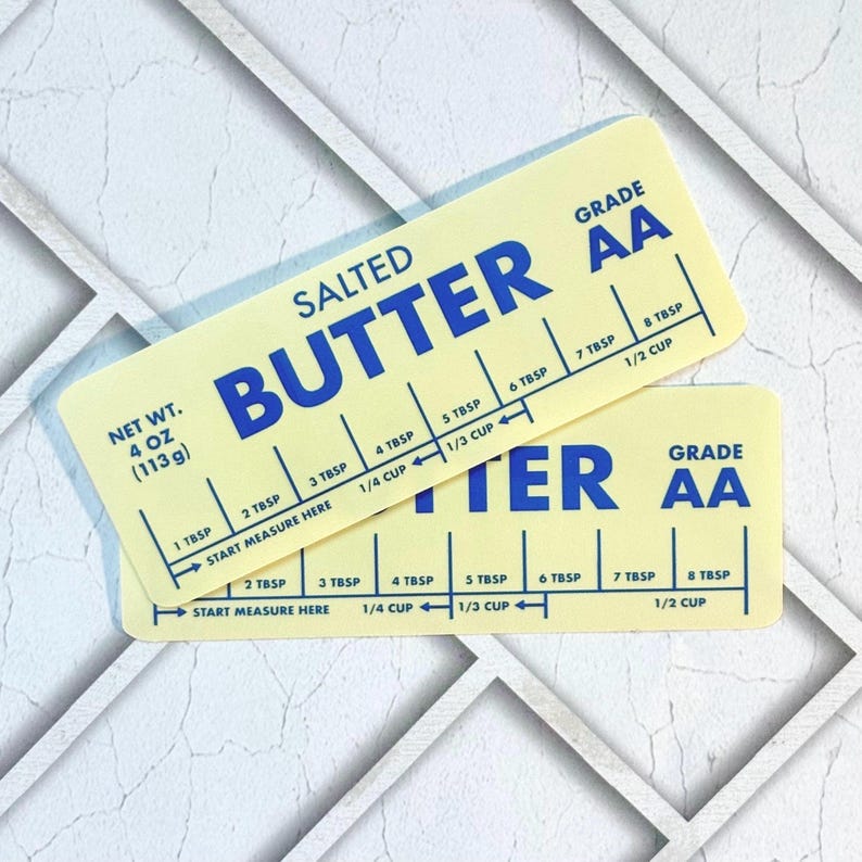 Salted Butter Die-cut Sticker, Water Resistant image 4