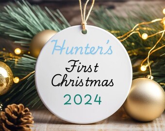 Personalized Babies First Christmas Ornament, Babys First, Holiday Gift, Family Ornament, Holiday Keepsake Ornament, 2024 Ornament