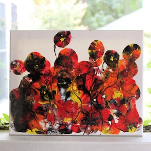 Abstract Acrylic Pour Painting