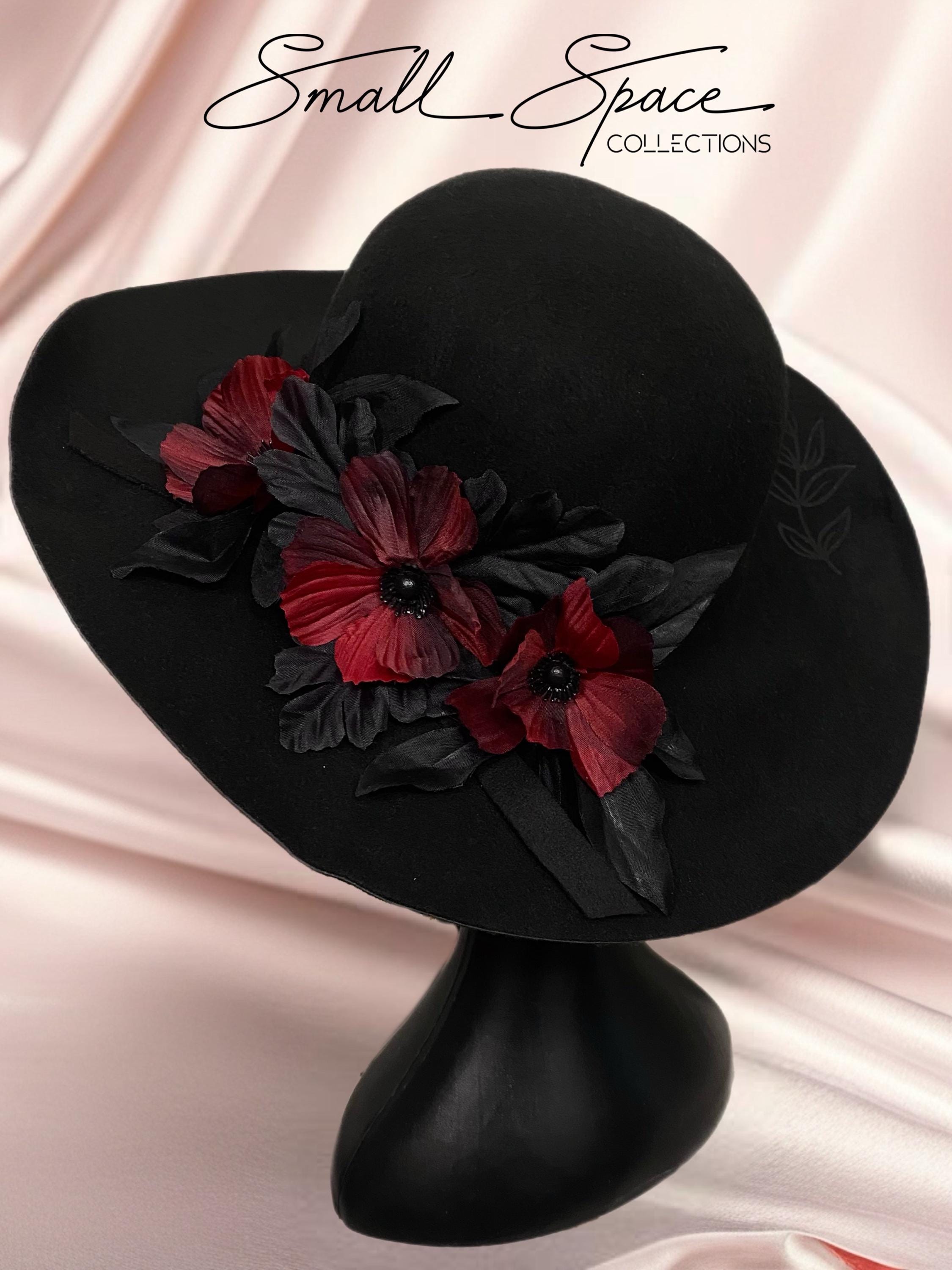 Vintage Black Floppy Hat - Etsy display picture 3