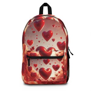 Sac à dos coeur, Cartable coeur rouge, Cartable coeur rouge, Sac à dos coeur, cadeau pour elle, rentrée des classes, amis et amoureux du coeur