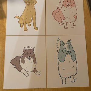 Custom Minimalist Line Art Dog Portrait from Photo- Custom Dog Line Drawing, Personalized Dog Portrait, Custom Pet Portrait image 8