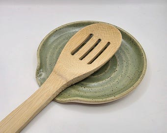 Handmade stoneware ceramic spoon rests kitchenware pottery