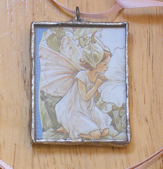 Items similar to Fairy Stained Glass Pendant on Etsy