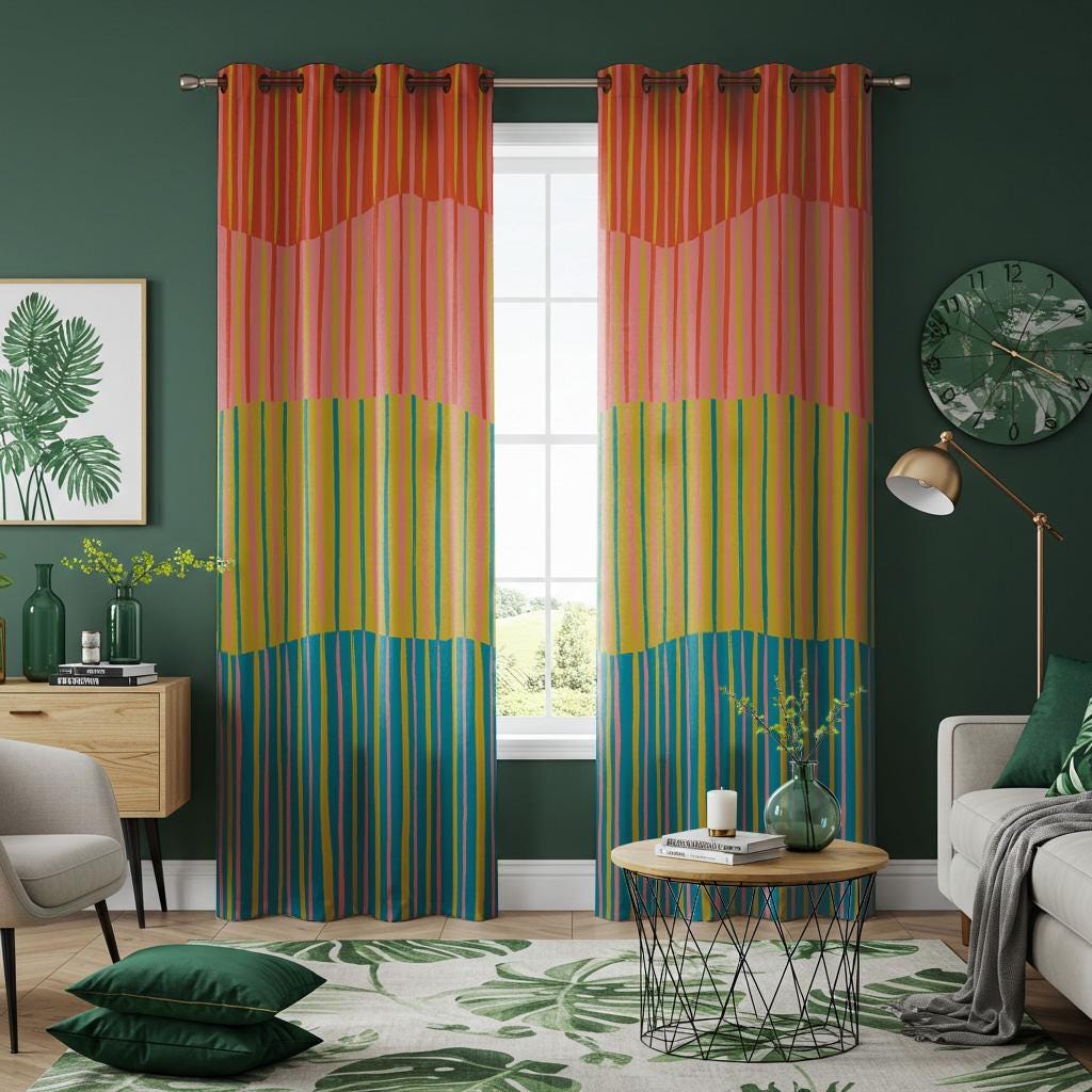 70s curtains - Etsy 日本