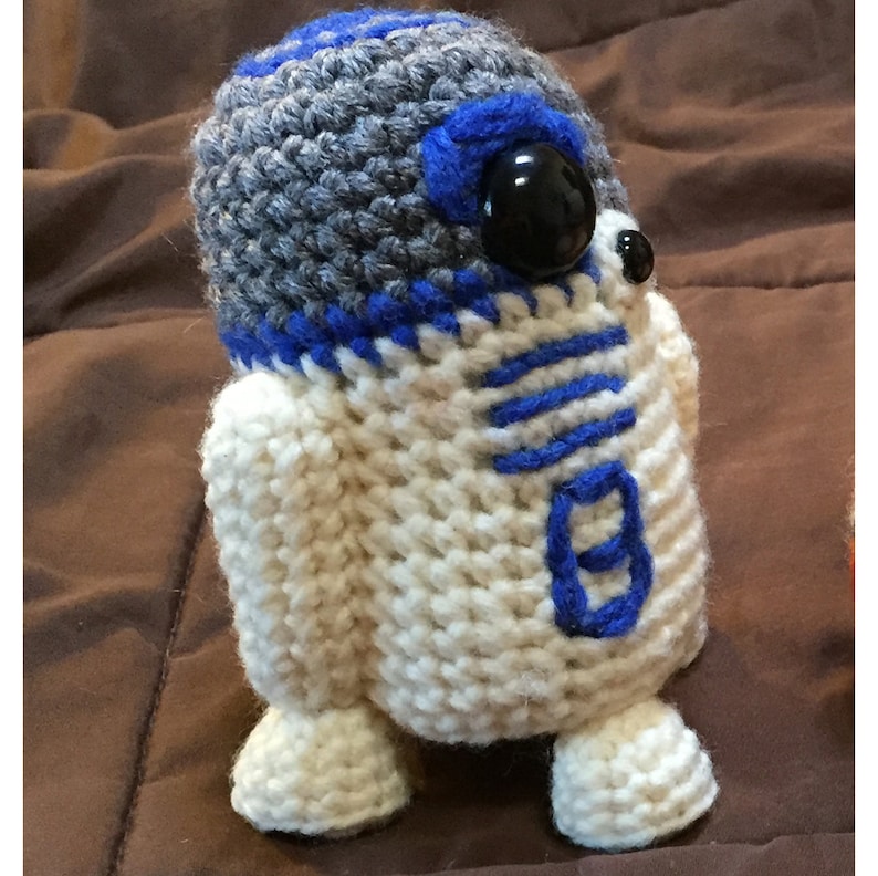 R2D2 Star Wars Inspired Droid Crochet Pattern PDF Etsy