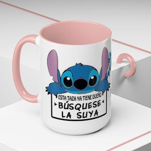 15oz Stitch Mug This Mug Has an Owner Find Your Own, Funny Coffee Mug, Cute Cartoon Cup, Gift Idea, Lilo Stitch Lover 画像 1