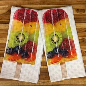 Full Frozen Fruit Pop Decorative Kitchen Towels image 2