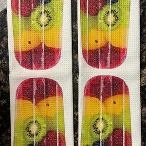Full Frozen Fruit Pop Decorative Kitchen Towels image 4