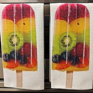 Full Frozen Fruit Pop Decorative Kitchen Towels image 3