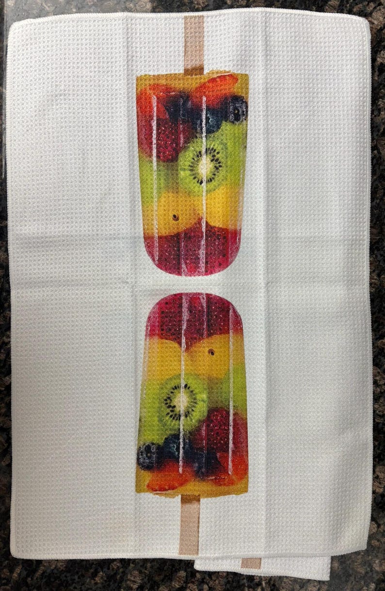 Full Frozen Fruit Pop Decorative Kitchen Towels image 5