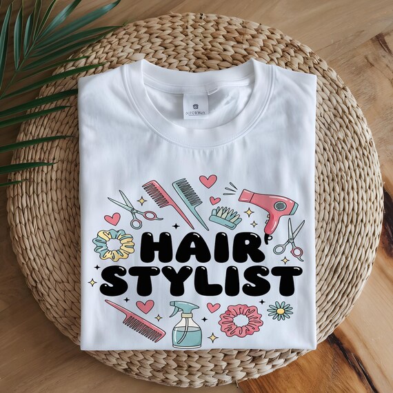 Funny Hair Stylist T-shirt – Cosmetology Gift, Garment-dyed Cotton