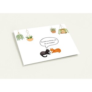 Katzenliebhaber Grußkarten, Set mit 10 Karten, Umschlägen enthalten, Landschaftskarte, Mattes Finish - Wishing Well, Friendship, Just weil