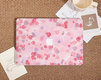 Soft Blush Floral Watercolor MacBook Case,New MacBook Pro 14 A3434 (M5),Cover for Mac Air 13/15",Apple Laptop Pro 15/16" Sleeve,M1 M2 M3 M4
