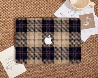 Brown Plaid Pattern MacBook Case,New MacBook Pro 14" A3434 (M5),Cover for Mac Air 11/13/15",Apple Laptop Pro 13/15/16" Sleeve,M2 M3 M4,Gift