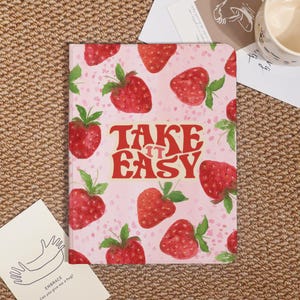 Strawberry Pink Girly Custom iPad Case For iPad Pro 2024/2022/2021,iPad Air 7-11/13&quot; 2025 Cover,iPad 6/7/8th,iPad Mini Case With Pen Holder