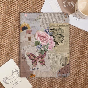 Beautiful Rose Collage Custom iPad Case For iPad Pro 2024/2022/2021,iPad Air 7-11 2025 Cover,iPad 6/7/8,iPad Mini Case With Pencil Holder