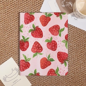 Painting Strawberry Custom iPad Case For iPad Pro 2024/2022/2021,New iPad Air 7-11&quot;/13&quot; 2025 Cover,iPad 6/7/8,iPad Mini Case With Pen Holder