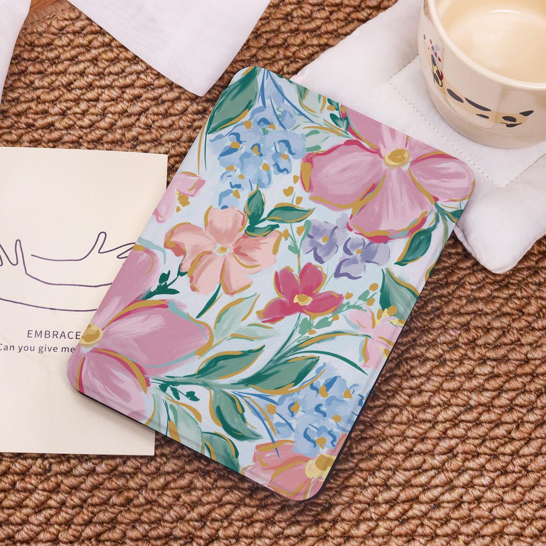 Elegant Flowers Cover Case for Kindle Paperwhite 12/11/10th,kindle 2024 ...